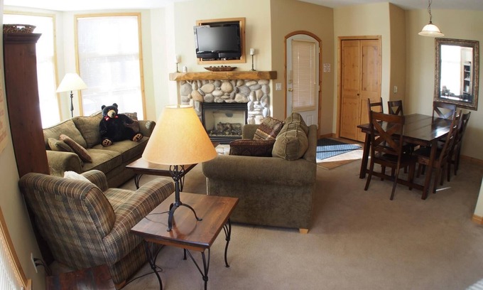 Sun Peaks Condo | Multi level 3 bedroom condo with easy access to ski runs and view of Mt. Morrisey