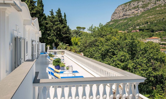 Piano di Sorrento Villa | My Rental Homes - Villa Lamaro with large terrace, pool, garden and sea view