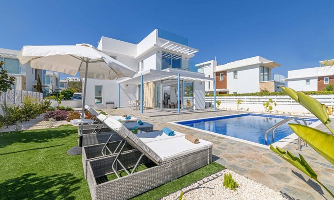 Protaras Villa | Mylos Lifestyle Seaview Villa #15 - Stunning Seaview Stay