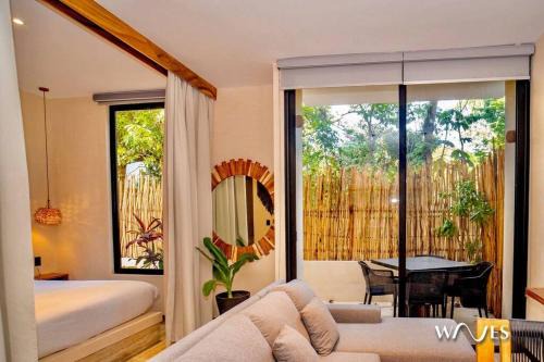 La Veleta Apartment | Natural Lighted Boho Chic Studio with Private Pool by Waves