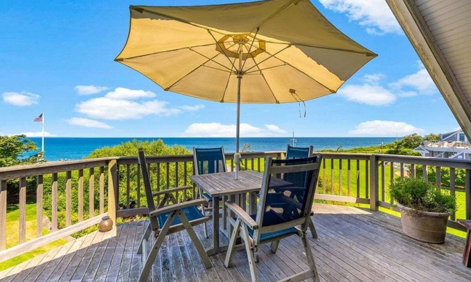 East Orleans House | Nauset Garden: 043-ON Atlantic Ocean Views, Private Steps to Nauset Beach