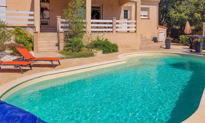 Saint-Paul-et-Valmalle House | Near the city of Montpellier you will find this tasteful and family-friendly vacation home with swim