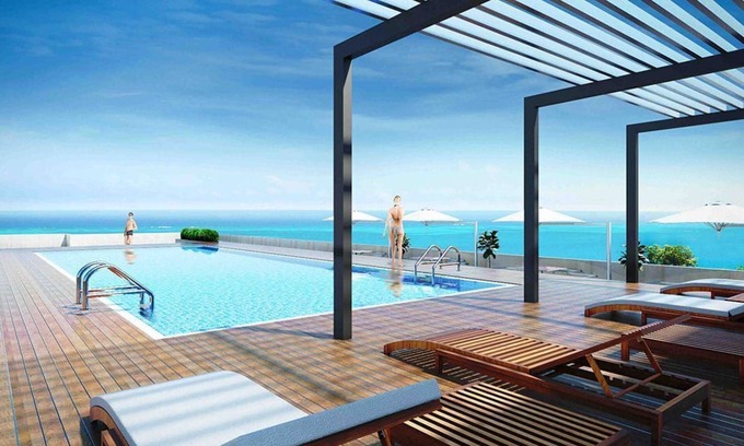 Negombo Apartment | Negombo Ocean Breeze residency-Alandra with Seaview and rooftop pool.