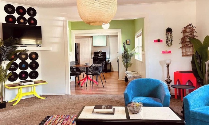 Sherman House | Neon Flamingo Oasis in Sherman