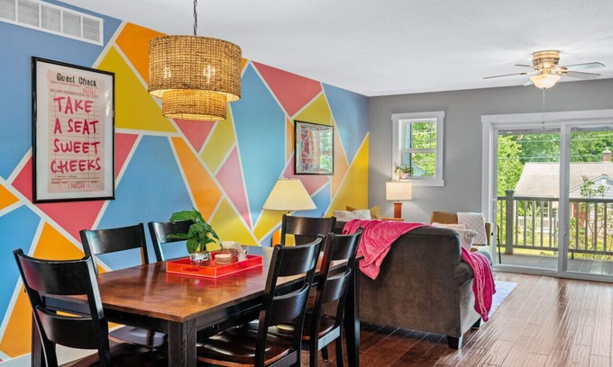 Traverse City House | Neon Nest 3BR Townhome Near Downtown Beach Wineries
