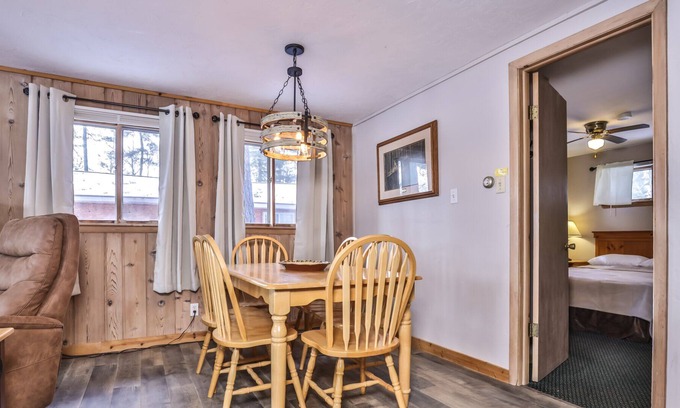 St Germain Cabin | New! 2 Bedroom cottage at Black Bear Resort on Little Saint Germain Lake!