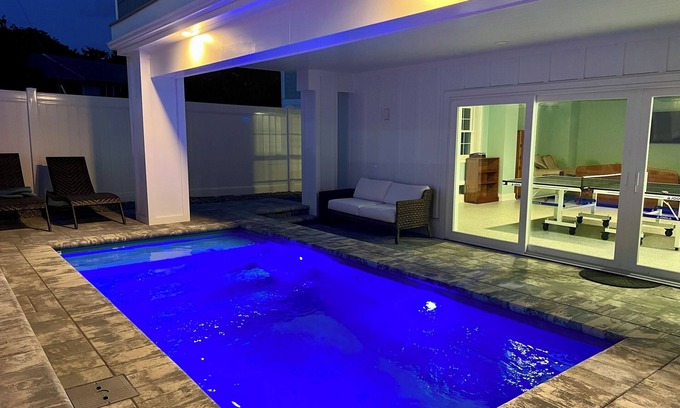 Lewes House | NEW 7-bed with PRIVATE HEATED POOL! Lewes Beach Hideaway, steps to beach & town!
