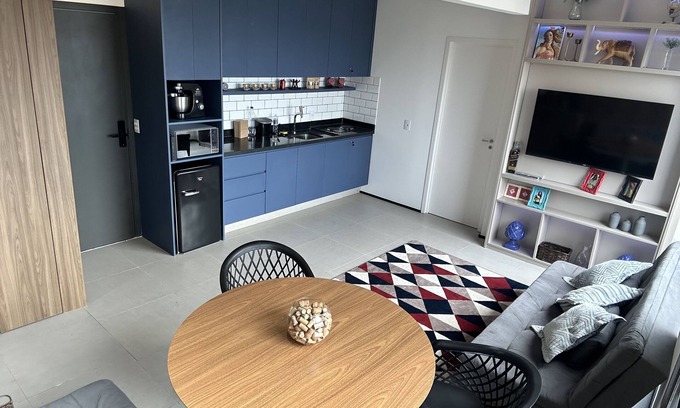 Sao Paulo Apartment | New apartment in Perdizes, near Allianz park with King size bed
