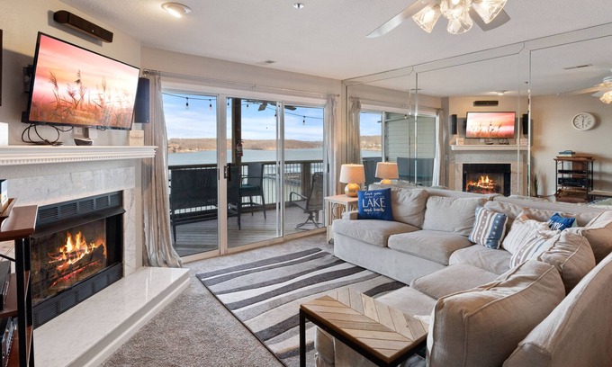 Osage Beach Condo | *NEW* Beautiful Main Channel View in the ❤️ of Osage Beach! | Boat Slip!
