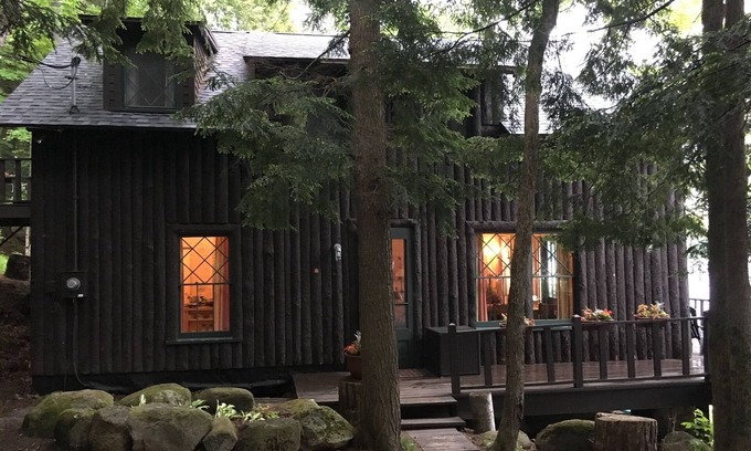 Long Lake Cabin | New Dates Avail. Classic Dryland ADK Boathouse On The Shore Of Long Lake