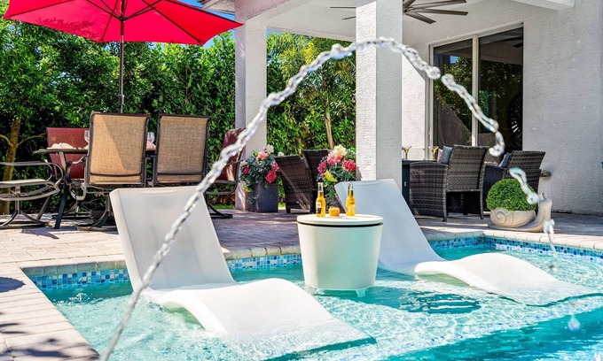 Delray Beach House | New Designer's Dream Delray Beach Oasis: Heated Pool, Large Patio, Close to Ave!