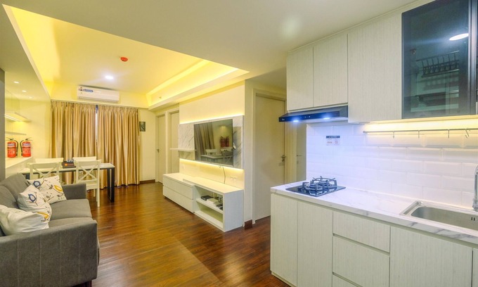 Cikarang Apartment | New Furnished and Minimalist 2BR + 1 Office Room at Meikarta Apartment