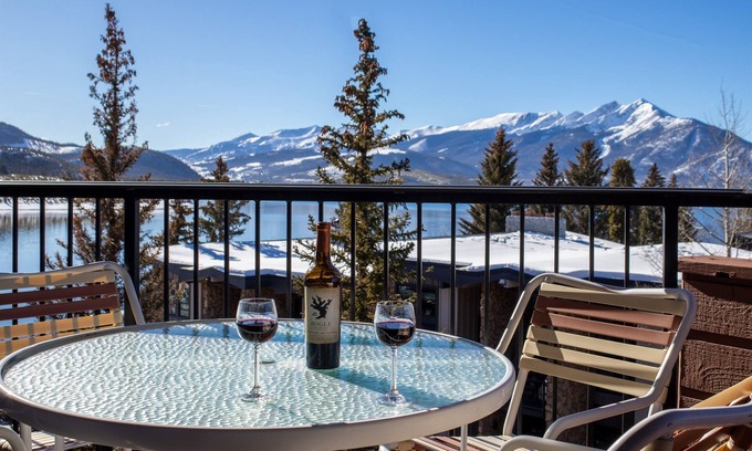 Dillon Condo | NEW! Incredible views. Lake. Pool & hot tubs.