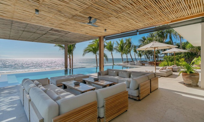 Punta de Mita Villa | New Listing - Los Veneros - Premier Beach Front location with Private Pool