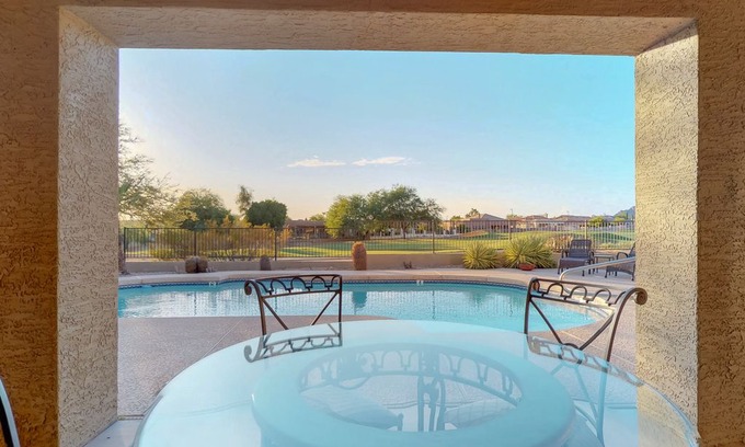 Red Mountain Ranch House | NEW LISTING! Luxurious home w/ pool & outdoor entertaining area-near golf course