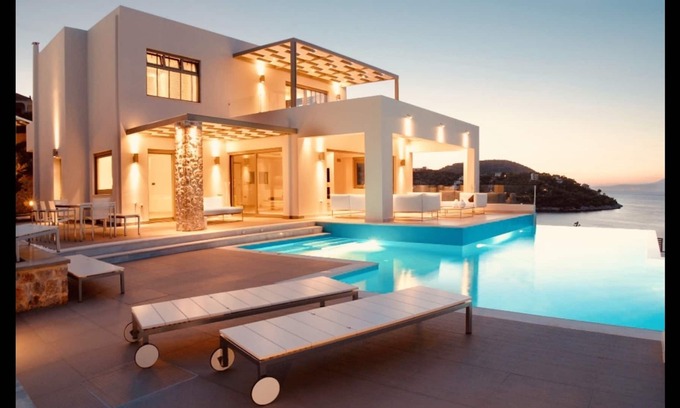Katakali Villa | New Luxury Beach front Villa large private pool & amazing sea view