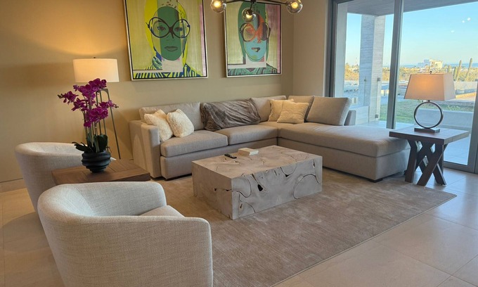 Cabo San Lucas Condo | NEW Luxury Condo in Cabo w/pool access & firetable. 5 minutes from downtown