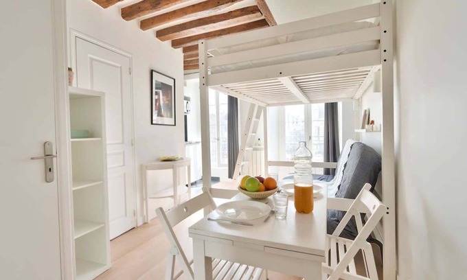 Strasbourg -Saint-Denis Apartment | NEW Mezzanine Studio in the Heart of Paris (4F)