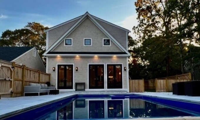 Oak Bluffs House | New OB Walk to Town 4BR House with Heated Saltwater Pool & Spa