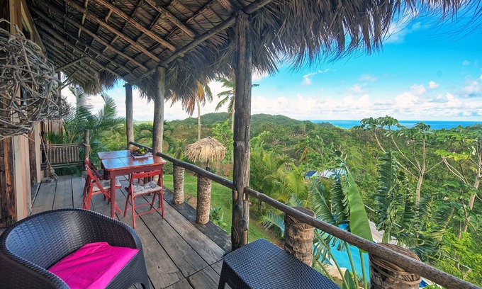El Limon Villa | New! Panoramic Ocean/Mnt view- POOL- 4 min to Beach- 7+ Horse Rides sp