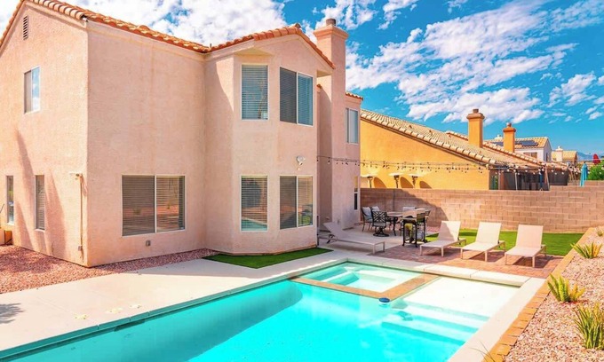 North Las Vegas House | New Pool/Spa & Pool Table @ 6BR Refined Vegas Stay