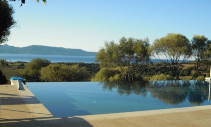 Serra-di-Ferro Villa | New villa with a private heated pool and a panoramic ocean and mountain view