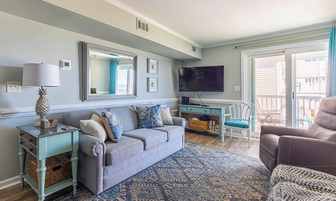 North Myrtle Beach Condo | Newly Remodeled Beachfront Condo in Cherry Grove Beach