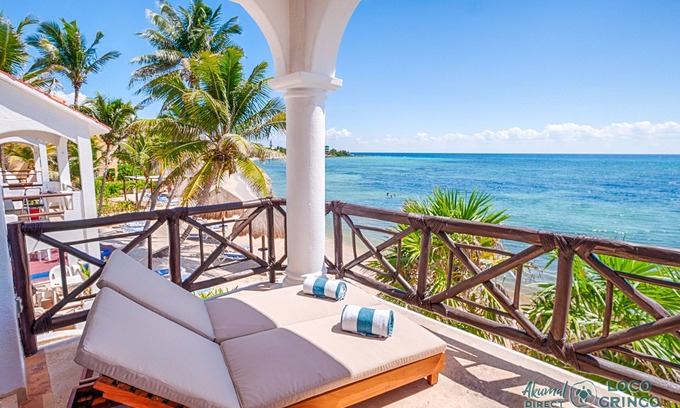 Akumal Condo | Newly Updated Beachfront Condo with Terrace, Pool & Daily Service
