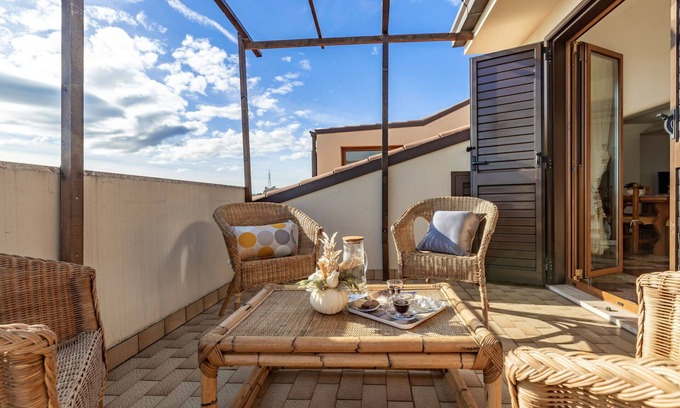 Porto Sant'Elpidio Apartment | Nice apartment for 8 people with A/C, WIFI, hot tub, TV, terrace and panoramic view