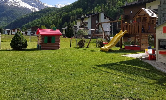 Saas-Balen Apartment | Nice apartment for 4 people with WIFI, TV, balcony and parking