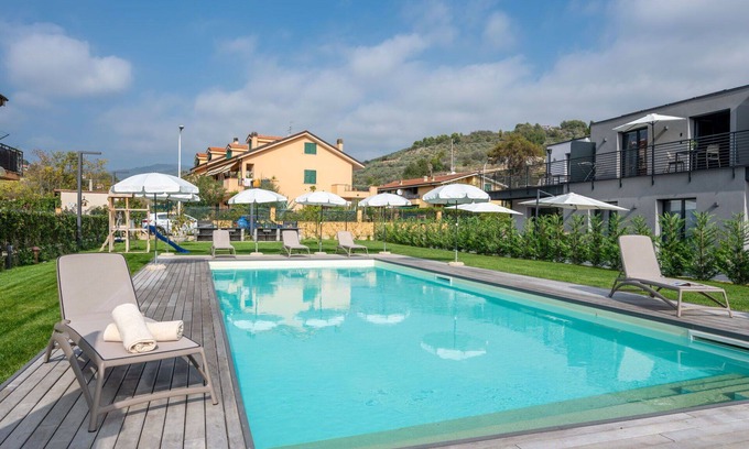 Caramagna Ligure Apartment | Nice apartment for 6 guests with WIFI, A/C, pool, TV, terrace and pets allowed