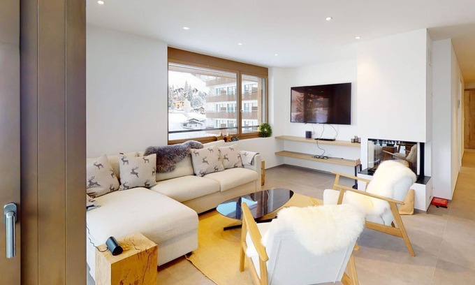 Churwalden Apartment | Nice apartment for 5 guests with TV, balcony and parking