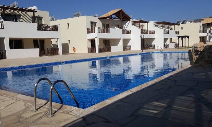 Peyia Town Apartment | Nice studio with shower room, full kitchen, poolside, FREE WIFI