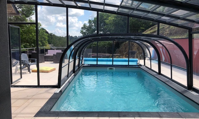 Plerin House | Night with sauna and private heated pool for 2