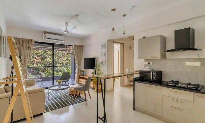 Vagator Apartment | Nistula: Luxury Apartment 11 with Common Pool in Assagao
