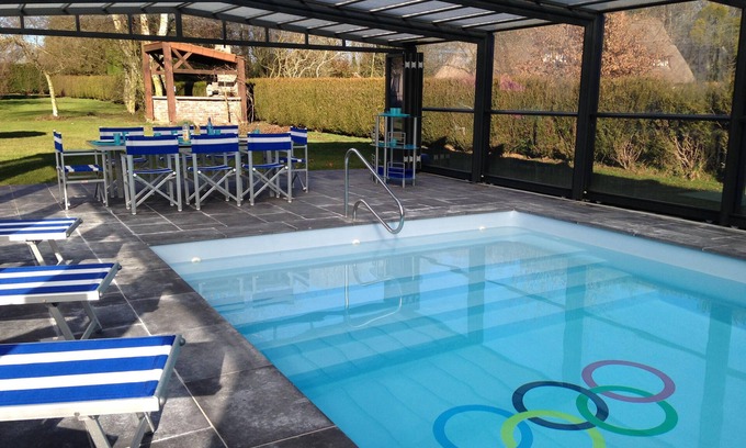 Lieurey Villa | Normandy villa 4*, air conditioned, private heated covered pool, peaceful garden