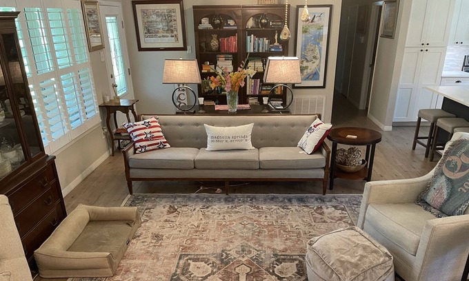 Magnolia Springs House | Oak Street Oasis: 4 Bed/2 bath w/Hot Tub & Fire Pit