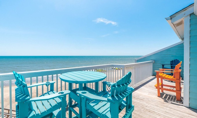 Kure Beach Condo | Ocean Dunes 2002 | Oceanfront + Community Pool!