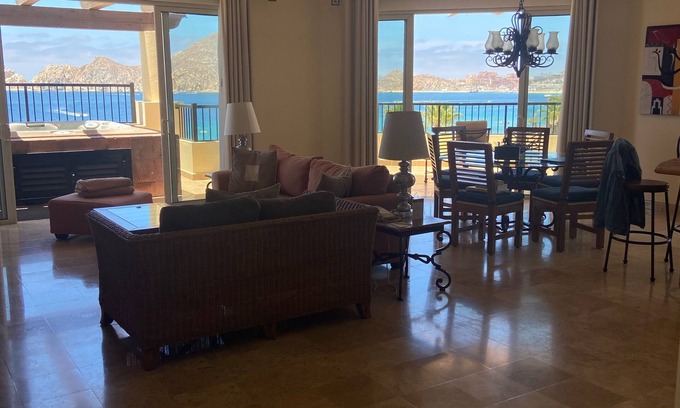 El Medano Ejidal Villa | Ocean Front, 5th flr, Penthouse Villa Del Arco Cabo San Lucas , 180 deg views