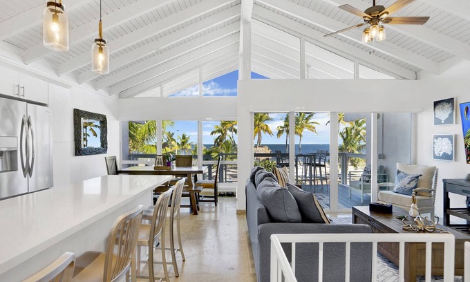 Monroe County House | Ocean Front Villa with endless Views, golf cart, paddle boards, kayak and bikes
