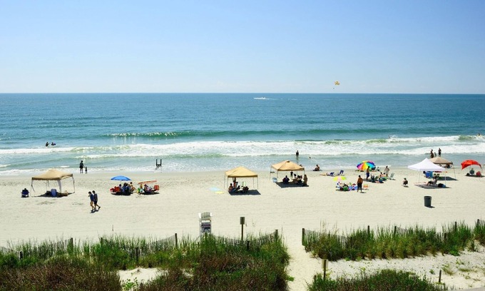 Crescent Beach Condo | Ocean Front with Incredible Views - newly remodeled, pool, in-unit washer/dryer