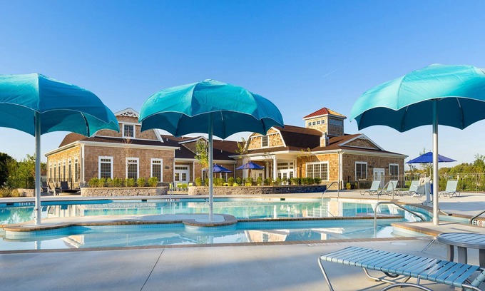 Ocean View House | Ocean View Beach Club home with bay view, private tennis court & pool access