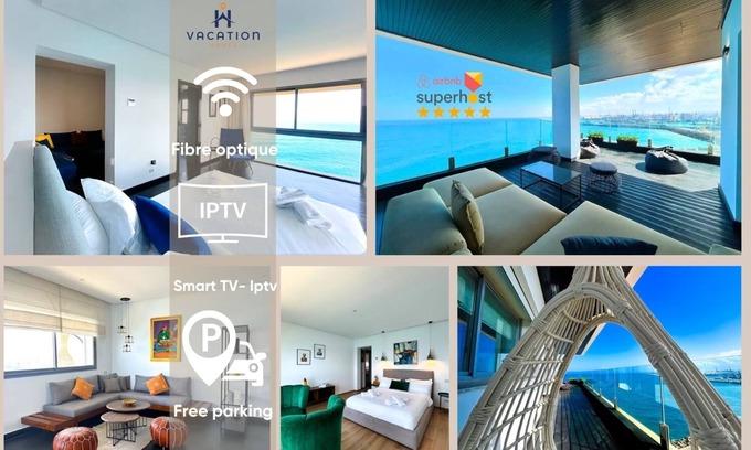 SOUR JDID Apartment | Ocean View Downtown Casablanca