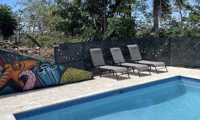 Rincon House | Ocean View Home with private pool and parking. Sleeps 13