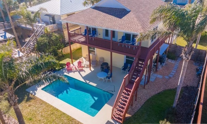 Butler Beach House | Ocean View Pool Home ~ Heated Pool ~ Steps to the Beach!