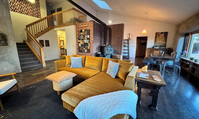 Gualala House | Ocean View Stone Ranch Compound Sleeps 20+