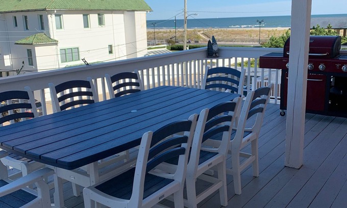 Atlantic City House | Ocean Views from Every Room! Steps to the Beach! Beach Block home!