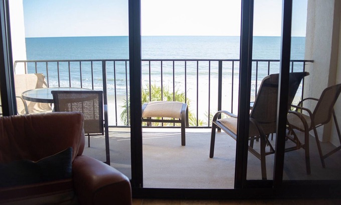 Arcadian Shores Condo | Oceanfront Bold & Stately Condo Top Listing 2021 Books Early-Family Friendly