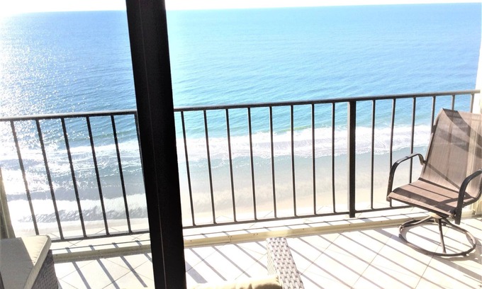 Arcadian Shores Condo | Oceanfront Corner 3BR Stately Decor Roomy Stunning Views Family Friendly