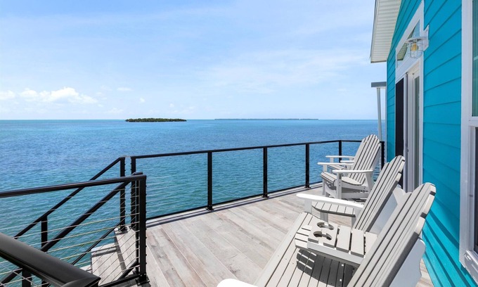 Cudjoe Key House | Oceanfront Cudjoe Key Home - 35' Seawall, Sunrise Views, Pool & Pet-Friendly